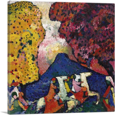 Impresión artística en lienzo Blue Mountain 1909 de Wassily Kandinsky Foto 1 de 4