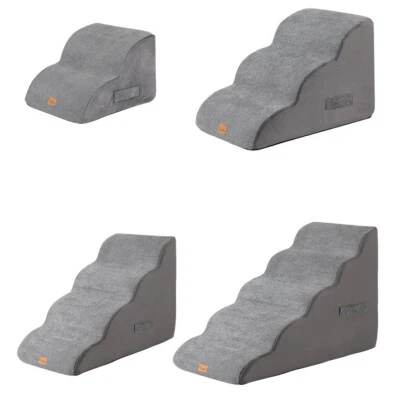2/3/4 Steps Memory Foam Dog Ramp for Bed Sofa Couch Indoor Use Washable Portable - image 1 of 4