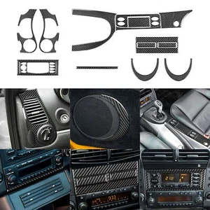 13Pcs Carbon Fiber Full Interior Kit Cover Trim For Porsche Boxster/996 1998-04 - Bild 1 von 14