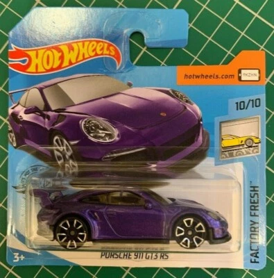 Hot Wheels Porsche 911 GT3 RS Purple Factory Fresh Number 246 New and Unopened — 第 1/3 张图片