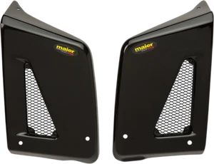 Maier Radiator Covers Shrouds Pair Black 578100 for 1987-2007 Kawasaki KLR 650 - Picture 1 of 1
