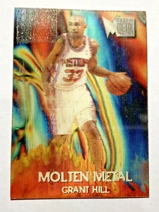 1995-96 FLEER METAL MOLTEN METAL LENTICULAR RARE INSERTS GRANT HILL 4OF10 ! - Picture 1 of 3