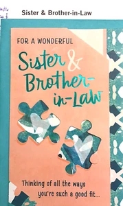 ANNIVERSARY Cards for SISTER & BROTHER-IN-LAW, SISTER & HUSBAND Hallmark 49C - Picture 1 of 11