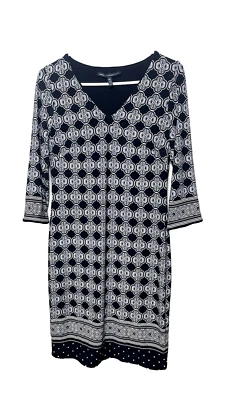 White House Black Market Sz M P Stretch Reversible Sheath 2 Dresses Petite WHBM - Image 1 of 4