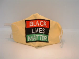 New Yellow Black Lives Matter Face Mask - Picture 1 of 2