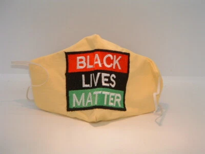 New Yellow Black Lives Matter Face Mask - Image 1 of 2