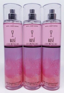 3 Bath & Body Works ROSE CHAMPAGNE Fine Fragrance Mist - Picture 1 of 1