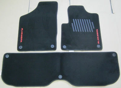 SEAT ALHAMBRA 7M MK1 FLOOR CARPET MATS SET BLACK FRONT + REAR 3 PIECE GENUINE - Image 1 of 4