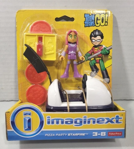 Fisher Price Teen Titans Go! Imaginext Pizza Party Starfire Figure Set 2016 Cover