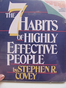 The 7 Habits of Highly Effective People by Stephen R. Covey 6-tape set & workbk - Imagen 1 de 3