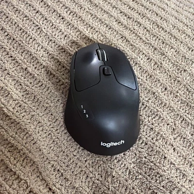 Logitech M720 Triathlon Wireless Mouse - Black - Image 1 of 2
