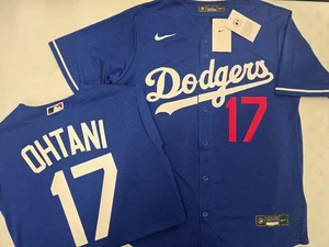 Los Angeles Dodgers OHTANI FREEMAN KERSHAW BETTS EDMAN Sewn Baseball JERSEY BLUE - Picture 1 of 13