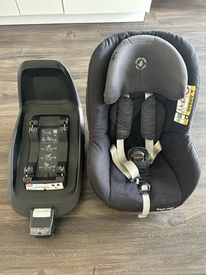 MAXI-COSI Pearl Smart i-Size + 2wayFix ISOFIX-Basis – Nomad Black - Bild 1 von 4