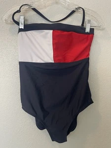 Tommy Hilfiger Americana Crisscross Back Bandeau Einteiler Badeanzug Damen XS - Bild 1 von 7