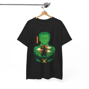 Zoro Anime Grafik T-Shirt, Streetwear, Geschenke für Anime Liebhaber, Einteiler - Bild 1 von 100