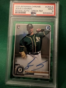 JESUS LUZARDO 2020 Bowman Baseball Chrome RC Green Auto Marlins Phillies /99 - Picture 1 of 4