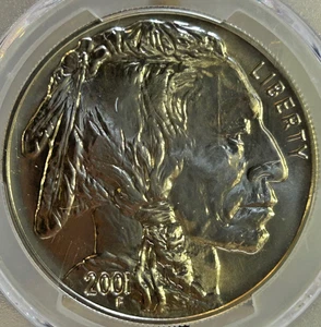 2001 D American Buffalo Commemorative Silver Dollar PCGS MS70 - Picture 1 of 4