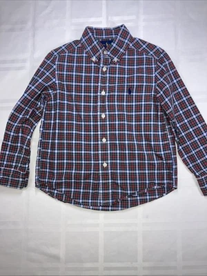 Ralph Lauren Shirt Boys Size 4 Collared Long Sleeve Button Down Shirt - Image 1 of 4