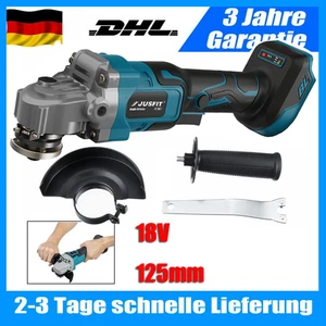 125mm 18V Für Makita Winkelschleifer Akku Trennschleifer Schleifmaschine Flex - Bild 1 von 17
