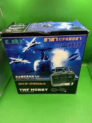 E-Sky EK2-0905A USB Controller TWF RC Flight Simulator w/ Software - Image 1 of 4
