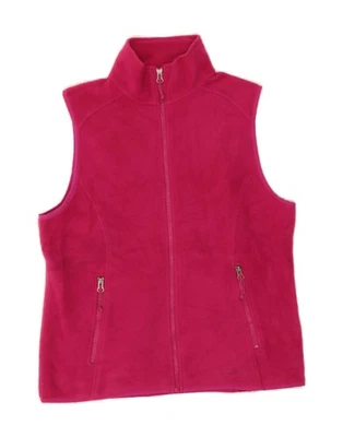 L.L.BEAN Womens Fleece Gilet UK 10 Small Pink Polyester DE58 - Image 1 of 3