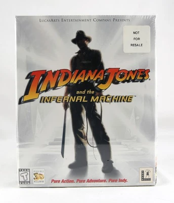 SEALED 1999 Indiana Jones and the Infernal Machine LucasArts Big Box PC - Image 1 of 4