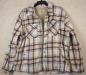 Chaqueta de franela de felpa SAGE Collective-Damas con tonos suaves-Sherpa forrada XXL - Imagen 1 de 9