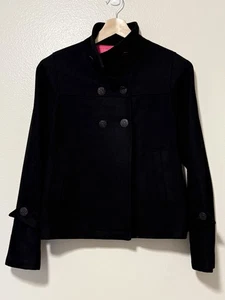 Cappotto donna Sanctuary Pea misto lana nero taglia grande marinaio militare nautico - Foto 1 di 8