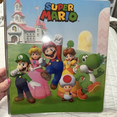 Nintendo Super Mario Brothers 1” Vinyl Binder 3-Ring 9.75 Inch Wide by 11.5... - Image 1 of 4