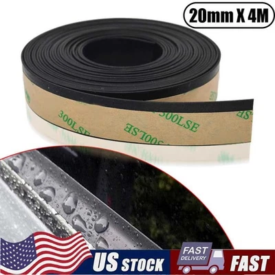 Protector de borde de ventana de puerta de coche de 13 pies moldura borde de goma tira protector de sello Foto 1 de 4