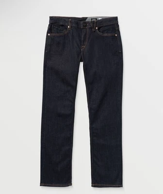Volcom Solver Jeans Men Blue Denim, Modern Straight, Dark Wash, Sz 28 X 32 NWT - Image 1 of 4