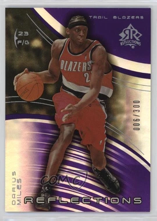 2003-04 Upper Deck Triple Dimensions Reflections Amethyst /300 Darius Miles #69 - Image 1 of 2