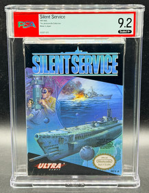 Silent Service Nintendo NES ULTRA Sealed New PSA 9.2 A+ NOT WATA Graded