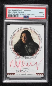 2024 Game of Thrones Legends the Realm Sigil Michelle Fairley as PSA 9 Auto rw6 - Picture 1 of 3