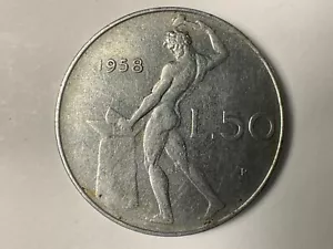 Italy 50 Lire 1958 key date coin - Picture 1 of 2