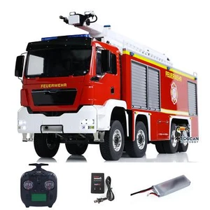 1/14 Metal Chassis RTR Snozzle High-reach Extendable Turret 8x4 RC Fire Truck  - Picture 1 of 12