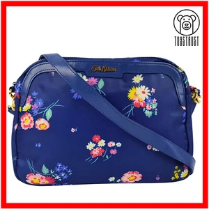 Borsa a tracolla piccola Cath Kidston Sansone Busby Bunch Aster nylon floreale CK34 - Foto 1 di 14