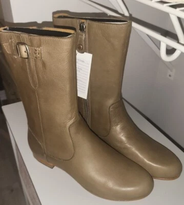 Sebago Women's Chestnut Brown Leather Calf High Buckle Boots Shoes US Size 7M - Image 1 of 4