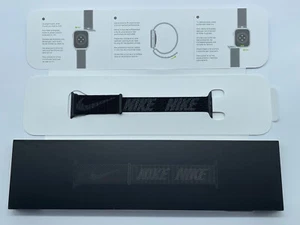 Correa deportiva genuina Apple Watch Nike correa negra 42 mm 41 mm 40 mm - Imagen 1 de 19