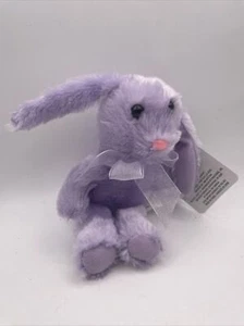 Greenbrier International Easter Bunny Rabbit Plush Purple Stuffed Animal - Picture 1 of 7