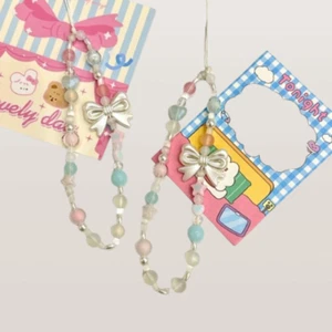 Wrist Strap Cute Bowknot Phone Chain Cute Mobile Phone Lanyard Bag Pendant - Zdjęcie 1 z 11