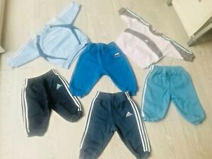 LOT DE 6 VETEMENT GARCON bébé 6 mois ADIDAS AIRNESS AUTHENTIQUE  D OCCASION