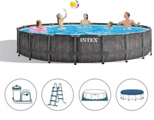Intex Piscina fuoriterra rotonda 26744 Greywood Prisma Frame 549 x 122 cm Rotex - Foto 1 di 6