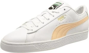 PUMA Trainers Men's Boy's Basket Classic XXI Sneakers White/Peach 3.5 UK 36 EU - Picture 1 of 7