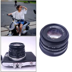 35mm f/1.6 APSC Camera Lens for Olympus epm1 E-PL7 E-PL8 E-M1 E-M5 - Picture 1 of 9