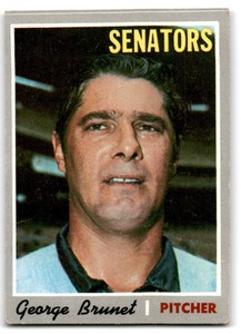1970 Topps  # 328 George Brunet