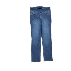 Gloria Vanderbilt Amanda gerades Bein Pull-On Damengröße 8 blau Denim Jeans - Bild 1 von 5