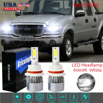 Para Ford Ranger 1990 - 2011 9007/HB5 6000K Bombillas LED haz alto-bajo 1 par Foto 1 de 4