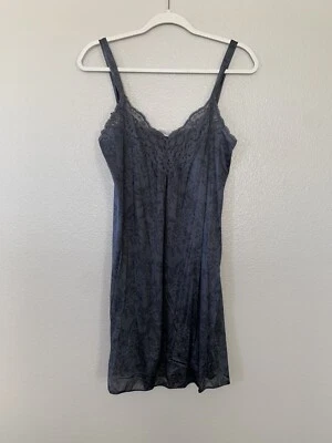 VTG Vanity Fair Full Slip Brown Sheer Lace DuPont Antron Nylon Med,Lrg -D - Image 1 of 4