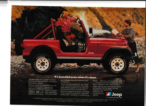 Original 1982 Jeep CJ Magazin Anzeige "Es ist schön, auch wenn es sauber ist" - Bild 1 von 1